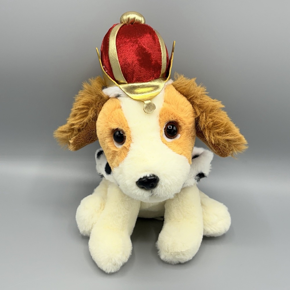Keel Toys King Charles Spaniel Dog Plush Stuffed Toy Cape & Crown 9.5"‎